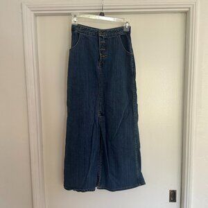 Denim Maxi Skirt --SIZE 0